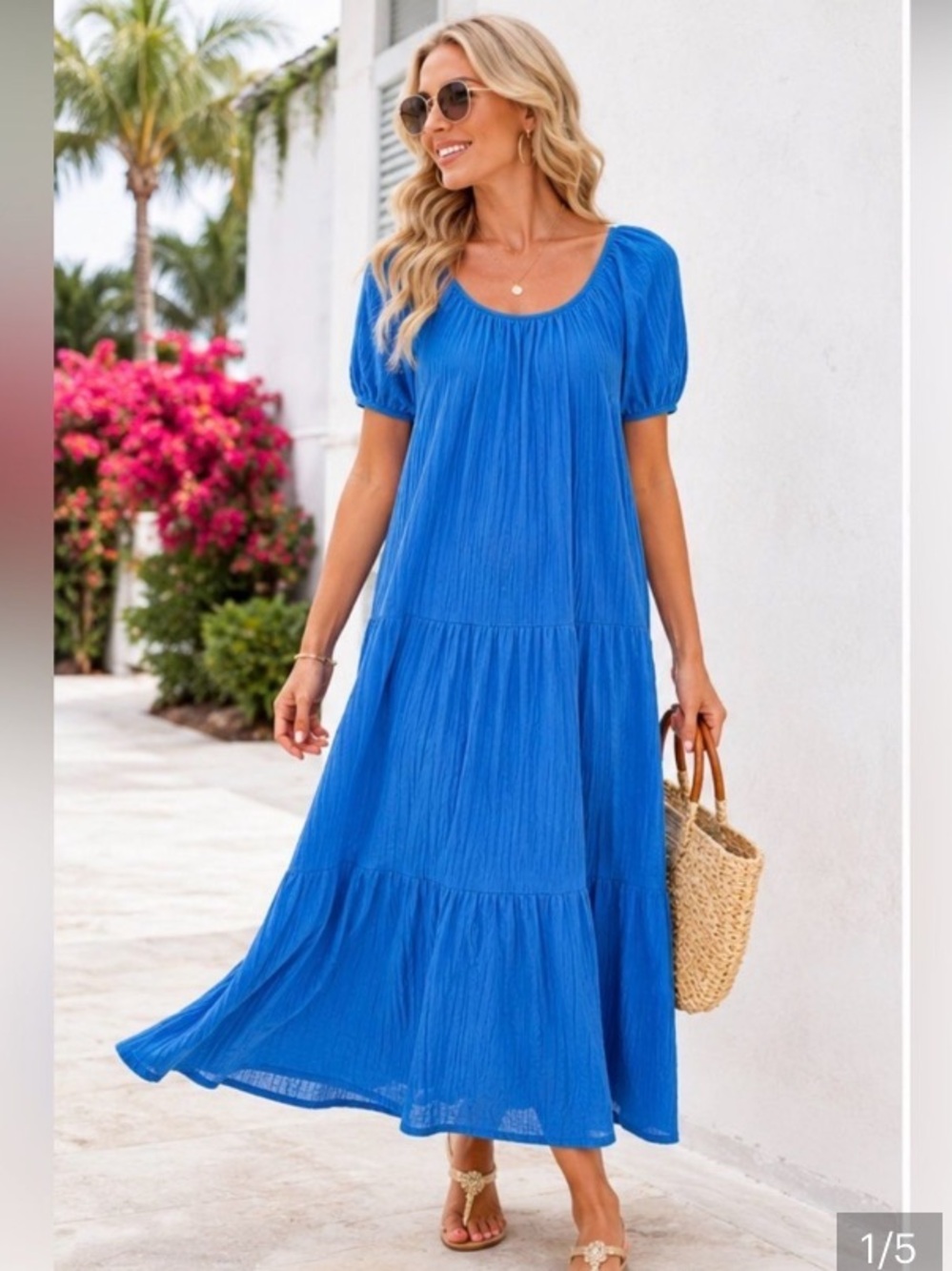Lilly Pulitzer Maxi Dress in Cerulean Blue XL